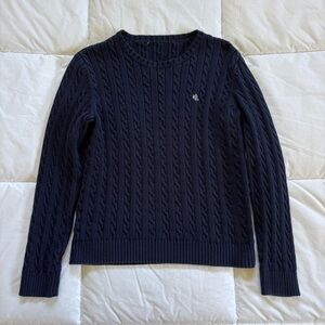 Navy Ralph Lauren Cable Knit Sweater